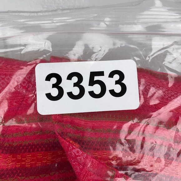 Chic's Shacket Women 1 Medium 8 Pink Red Green Woven Shirt Boho‎ Casual USA VTG - Picture 11 of 11